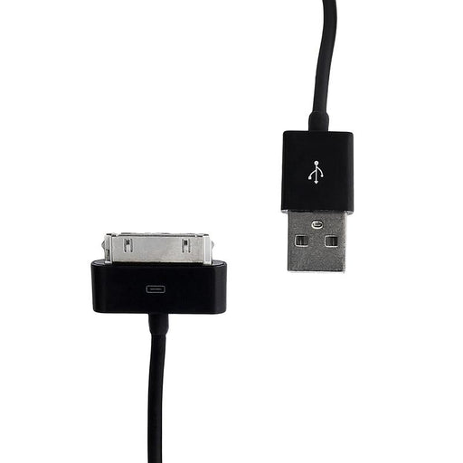 Whitenergy iPhone 4 Kabelis USB 2.0 perkėlimo/įkrovimo 30cm juodas