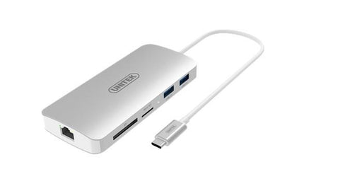 Unitek Hub Power Delivery USBTyp-C+ 2x USB3.0, SD/microSD, 1xHDMI, 1xNET; Y-9115