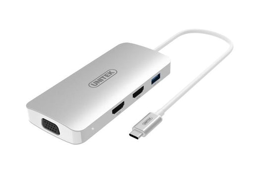 Unitek Hub Power Delivery USBTyp-C+ 1x USB 3.0, 2x HDMI, 1x VGA; Y-9116