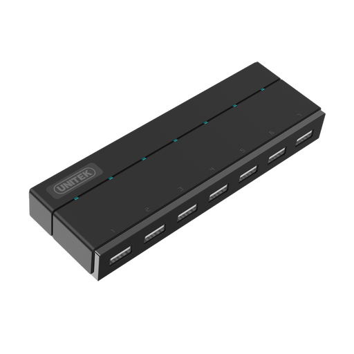 Unitek Hub 7x USB 2.0 + power adaptor; Y-2191
