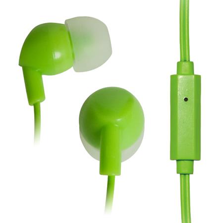 Vidinės ausinės su mikrofonu Vakoss  SK-211EE žalios