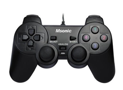 Žaidimų valdymo pultas Vakoss USB MSONIC MN3329BK, vibro funkcija