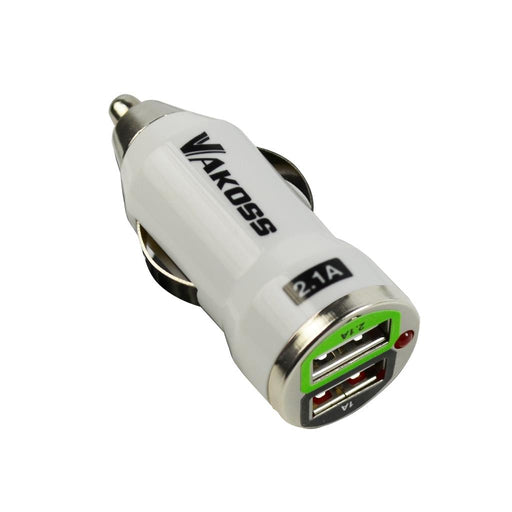 Automobilinis įkroviklis Vakoss 2xUSB, 2,1A, DC 12-24V TP-2465UW baltas