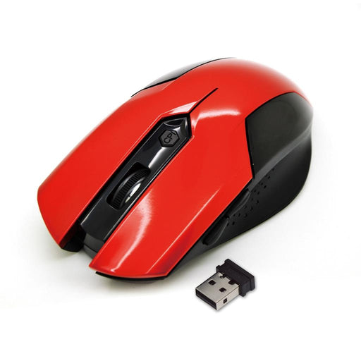 Bevielė optinė pelė Vakoss TM-651UR 6D, 800/1200/1600DPI, 2.4GHz, Raudona