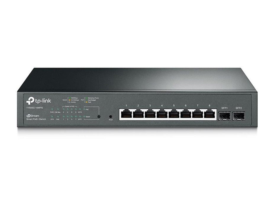TP-Link T1500G-10MPS  8-Port Gigabit Desktop PoE+ 2 SFP Slots