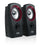 Kolonėlės Sweex 2.0, 20W USB Black/Red