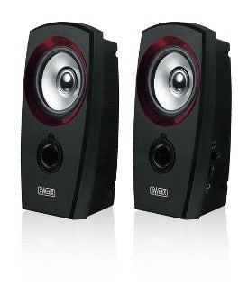 Kolonėlės Sweex 2.0, 20W USB Black/Red