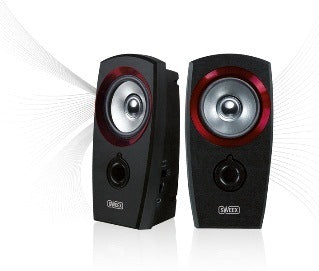 Kolonėlės Sweex 2.0, 20W USB Black/Red