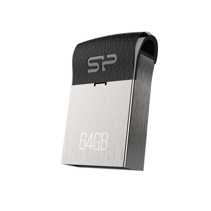 Silicon Power memory USB Touch T35 64GB USB 2.0 COB metal Black