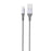Kabelis Silicon Power microUSB - USB, Boost Link LK30AB Nylon, 1M, 2.4A, Pilkas