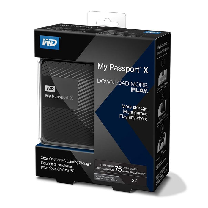 External HDD WD My Passport X 2.5'' 3TB USB 3.0 Black