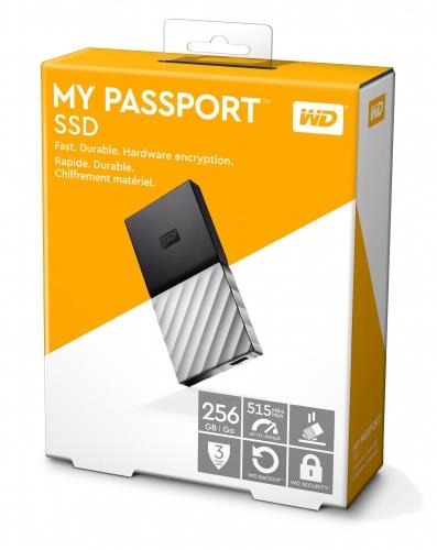 Išorinis diskas WD My Passport SSD 256GB Silver Worldwide
