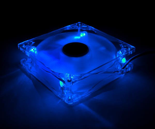 Zalman PC case Fan ZM-F2 Blue LED (SHARK FIN) 92mm