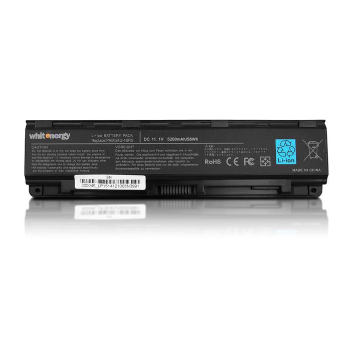 Nešiojamo kompiuterio baterija Whitenergy Toshiba PA5024U-1BRS 11,1V 5200mAh