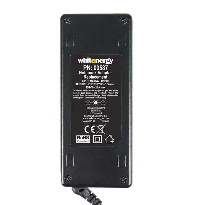 Whitenergy univer. tink. neš. komp. mait. šaltinis 15-24V, 70W, USB