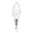 Whitenergy LED lemputė |10xSMD2835| C37 | E14 | 5W | 230V | šilta balta | pienas