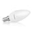 Whitenergy LED lemputė |10xSMD2835| C37 | E14 | 5W | 230V | šilta balta | pienas