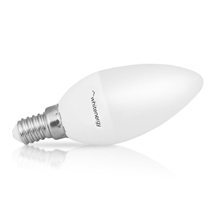 Whitenergy LED lemputė |10xSMD2835| C37 | E14 | 5W | 230V | šilta balta | pienas