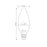 Whitenergy LED lemputė |10xSMD2835| C37 | E14 | 5W | 230V | šilta balta | pienas