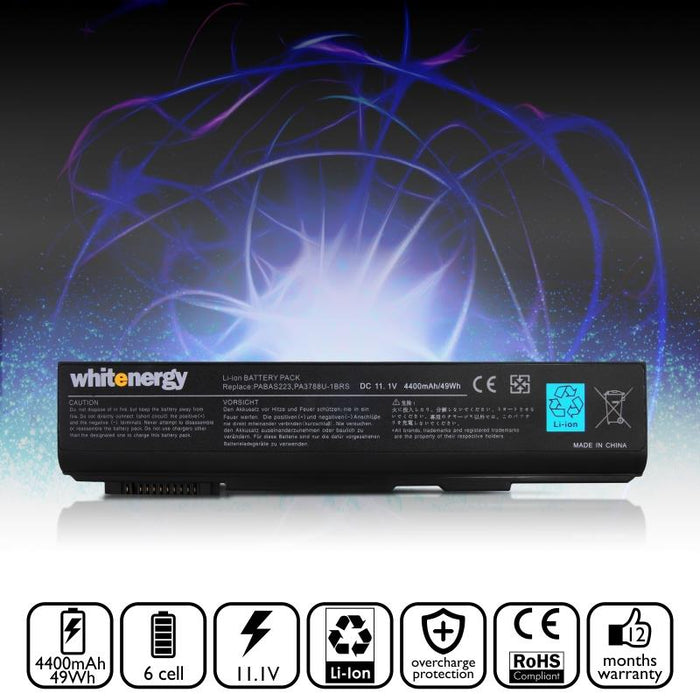 Nešiojamo kompiuterio baterija Whitenergy Toshiba TECRA A11  11.1V 4400mAh