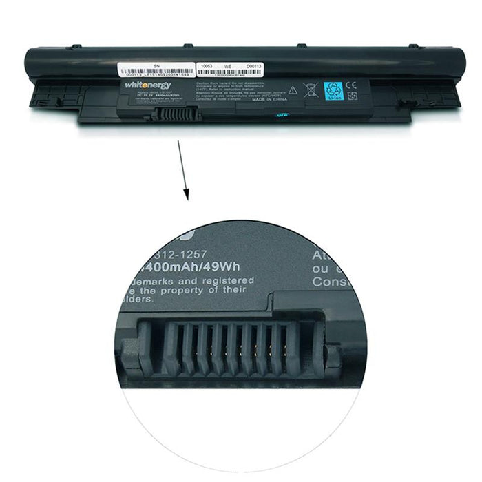 Nešiojamo kompiuterio baterija Whitenergy Dell Vostro V131 series H7XW11.1V 4400