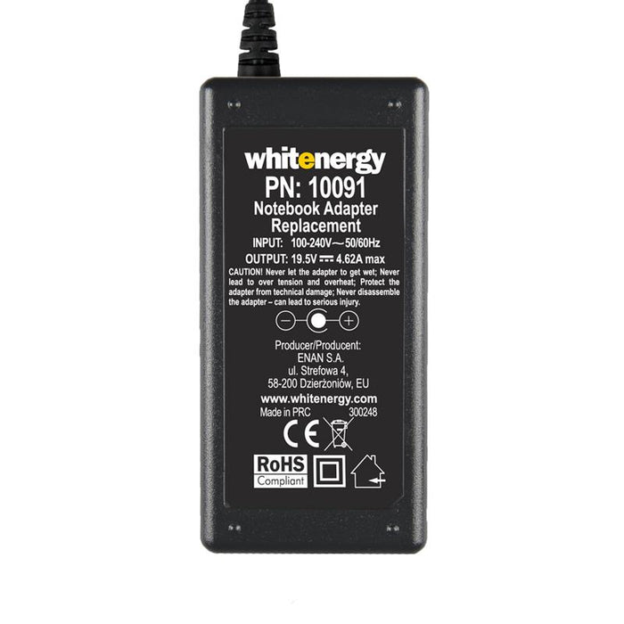 Nešiojamo kompiuterio pakrovėjas Whitenergy 19.5V/4.62A 90W , 4.5x3.0mm