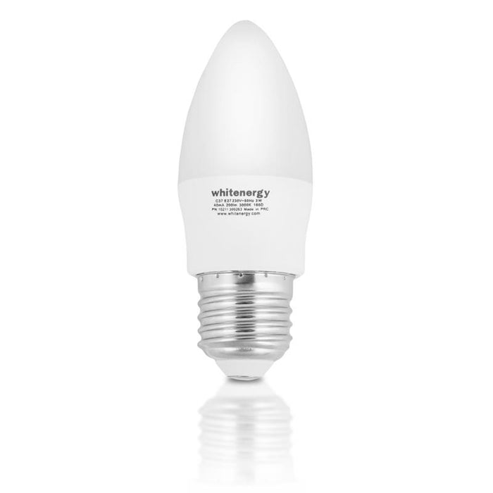 Whitenergy LED lemputė | 7xSMD2835| C37 | E27 | 3W | 230V | šilta balta | pienas