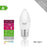 Whitenergy LED lemputė | 7xSMD2835| C37 | E27 | 3W | 230V | šilta balta | pienas