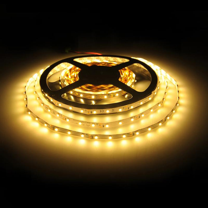 Whitenergy LED juosta 5m | 60vnt/m | 3528 | 4.8W/m | 12V DC | šilta balta