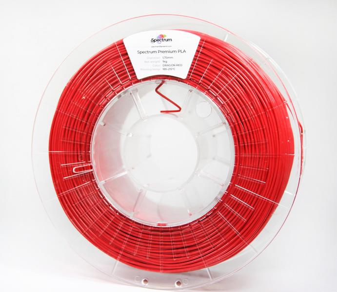 Filament SPECTRUM / PLA / DRAGON RED / 1,75 mm / 1 kg