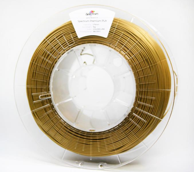 Filament SPECTRUM / PLA / GOLDEN LINE / 1,75 mm / 1 kg