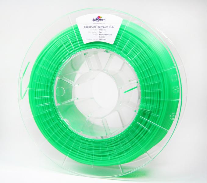 Filament SPECTRUM / PLA / FLUORESCENT GREEN/ 1,75 mm / 1 kg