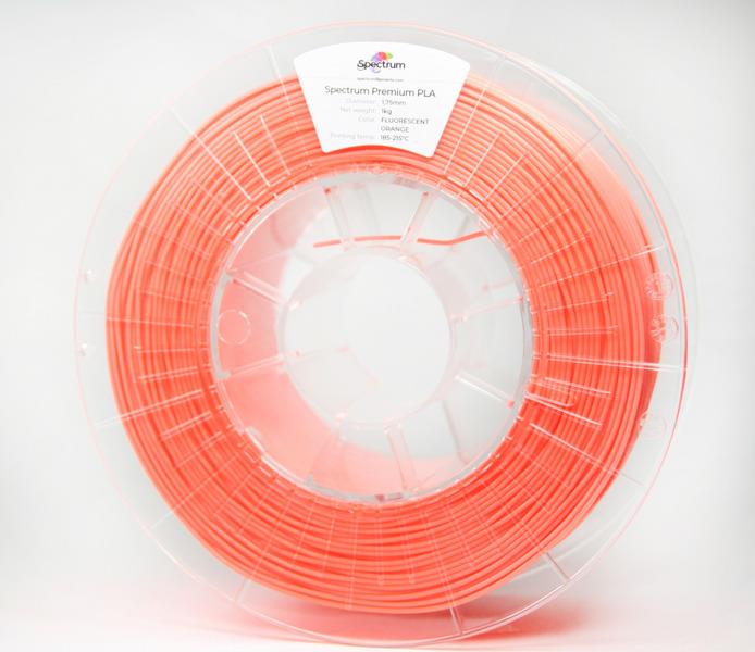 Filament SPECTRUM / PLA / FLUORESCENT ORANGE / 1,75 mm / 1 kg