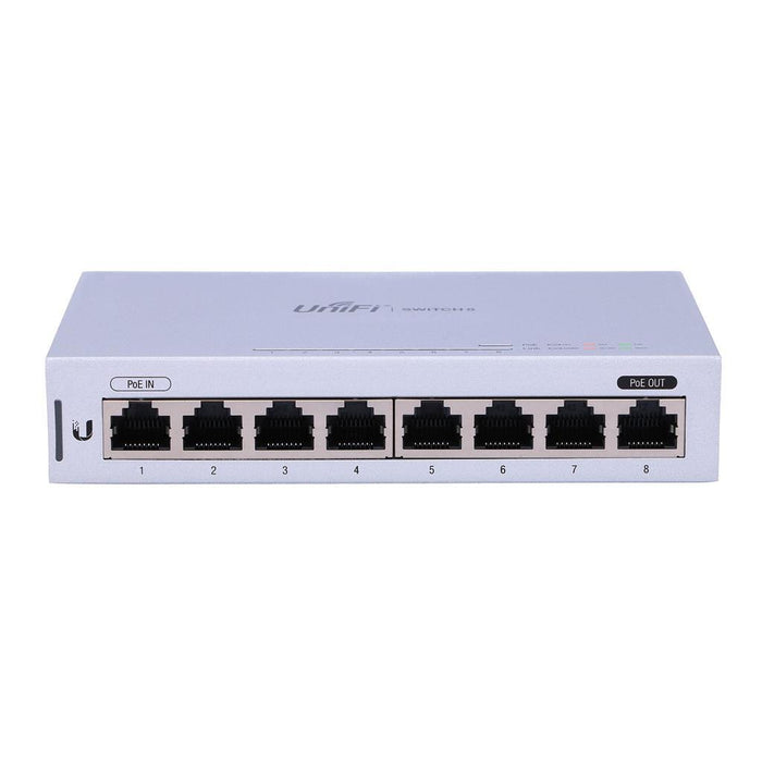 Ubiquiti US-8 - Fully Managed 8-port Gigabit UniFi switch 1 PoE Passthrough Port