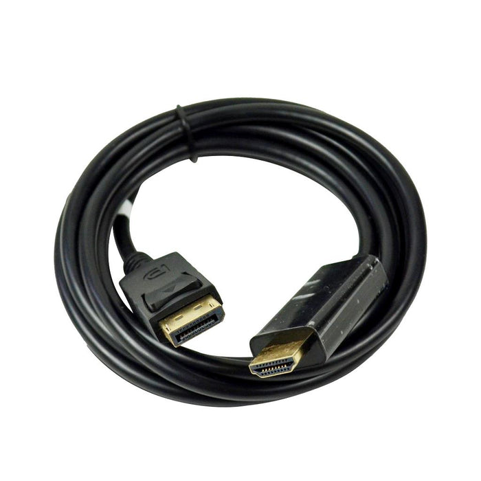 Vakoss Cable DisplayPort M -> HDMI M 2m  TC-D256K, juoda, lizdinė plokštelė