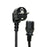Vakoss Power cord C13, 1,8m TC-P1282K, juoda, lizdinė plokštelė