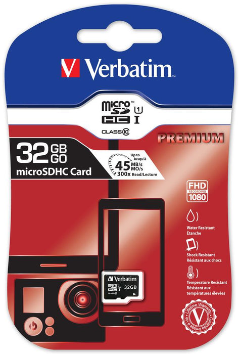 Verbatim Micro SDHC card 32GB Class 10