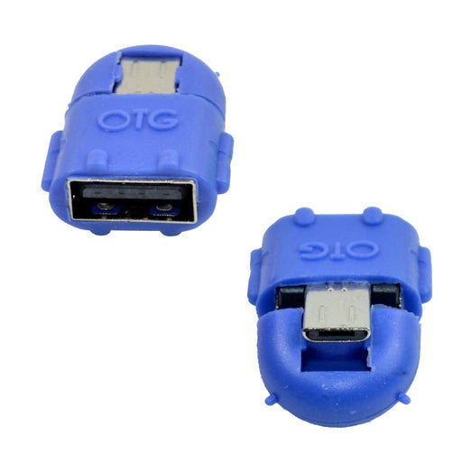 VAKOSS Mikro USB adapteris, OTG  A-B F/M  mėlynas, lizdinė plokštelė-kartono