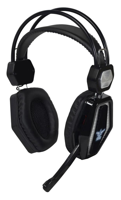 X-ZERO GAMING ausinės X-H352KS, apšvietimas, juodai sidabrin