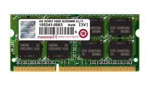 Transcend 4GB DDR3 1600 SO-DIMM 4GB (2Rx8)