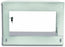 TechlyPro Sieninė spintelė 19 "6U / 320 mm stiklinės durelės, pilka