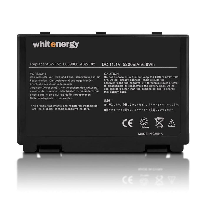 Nešiojamo kompiuterio baterija Whitenergy Asus A32-F52 11.1V 5200mAh