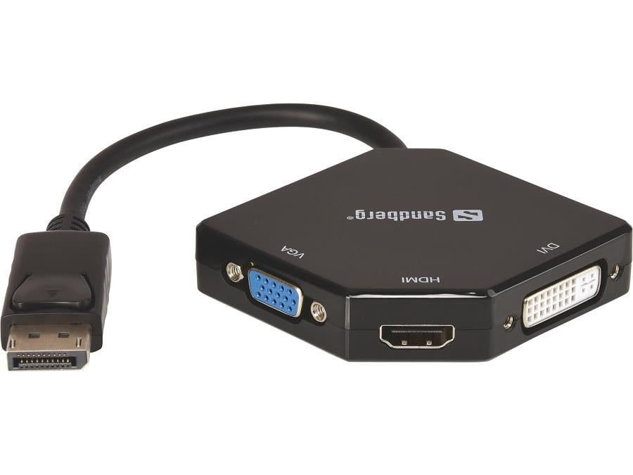 Sandberg Adapteris DP > HDMI+DVI+VGA