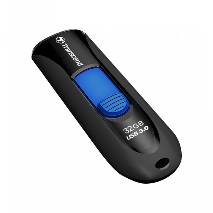 Atmintukas Transcend JF790 32GB USB3.0, Ištraukiamas, Juodas