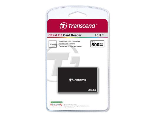 Transcend card reader USB3.0 Supports CFast 2.0/CFast 1.1/CFast 1.0 Memory Cards