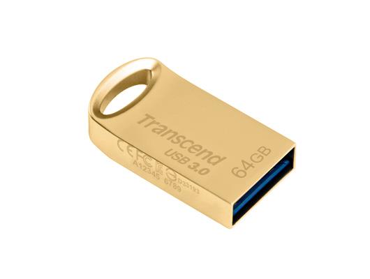 Atmintukas Transcend JetFlash 710, 64GB , Gold Plating