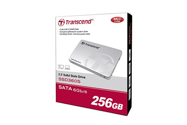 SSD Transcend SSD360S 2.5inch 256GB SATA3 MLC, 540/340MBs, Aliuminio korpusas