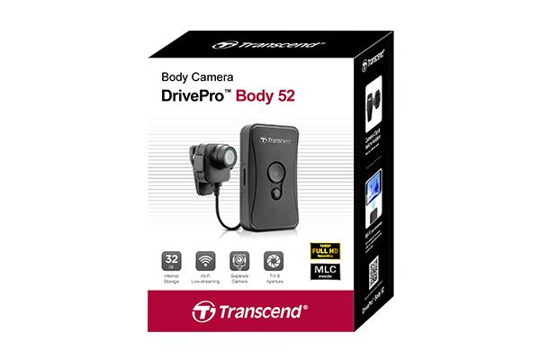 Transcend body camera, 32G DrivePro Body 52, Non-LCD, External Camera