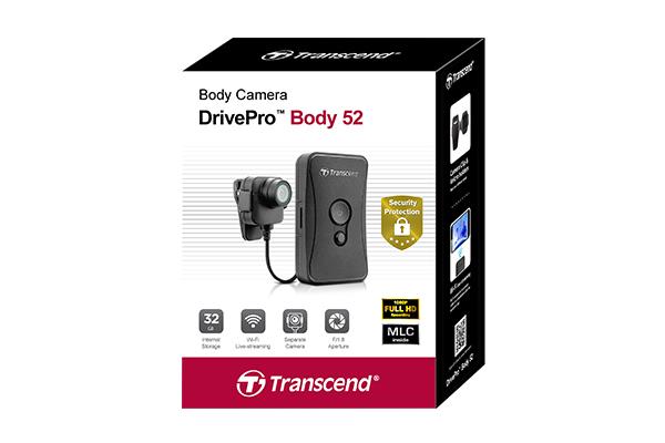 Transcend body camera, 32G DrivePro Body 52, Non-LCD, External Camera