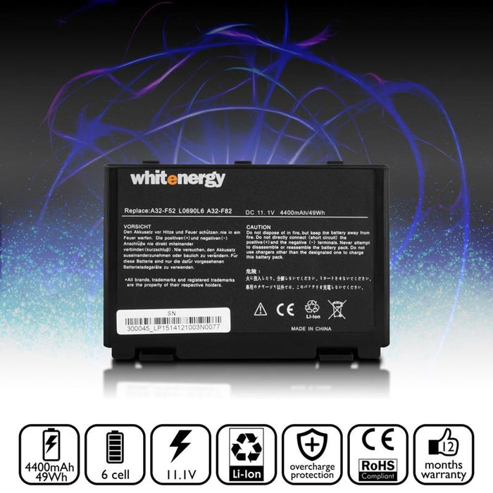 Nešiojamo kompiuterio baterija Whitenergy Asus A32-F52 11.1V 4400mAh